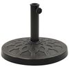 vidaXL saulessarga pamatne, apaļa, polirezīns, 13 kg, bronzas krāsa