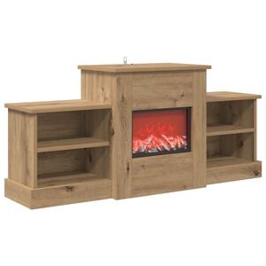 vidaXL Elektriskais kamīns Artisan Ozols 110 x 30 x 50 cm