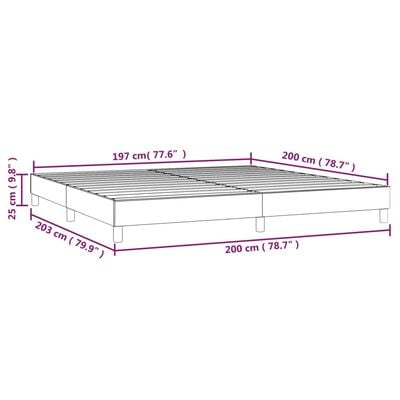 vidaXL gultas rāmis, gaiši pelēks, 200x200 cm, audums
