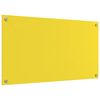 vidaXL Virtuves aizsargpanelis 2 pcs Dzeltena 90 x 50 cm rūdīts stikls