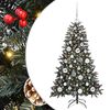 vidaXL Mākslīgā Ziemassvētku eglīte su 150 LED ar statīvu Zaļa 120 cm
