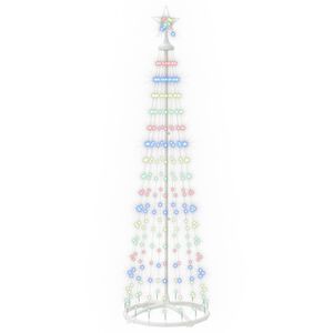 vidaXL LED konusveida Ziemassvētku eglīte 180 cm 250 LED Daudzkrāsains