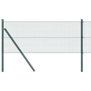 vidaXL Žoga āķis Zaļa 10 x 0,4 m (16 x 16 mm acs) Tērauds un PVC