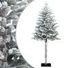 vidaXL Mākslīgā Saliekamā Ziemassvētku Egle 120 cm PVC un metāls