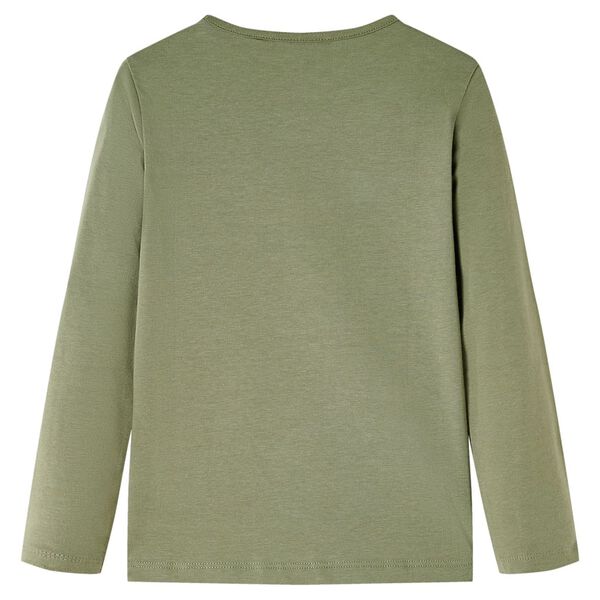 Bērnu krekls ar garām piedurknēm, haki, 104