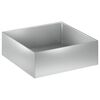 vidaXL Dārza stādītājs Sudraba 60 x 60 x 20 cm Cinkota tērauda