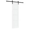 vidaXL Slīdo&scaron;ās durvis 61 x 198,5 cm Priedes masīvkoks Balta un melna