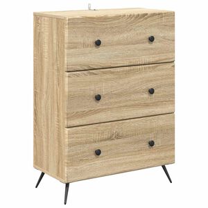 vidaXL Atvilktņu skapis Sonomas ozols 66 x 34,5 x 90 cm