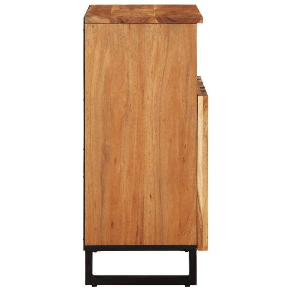 vidaXL kumode, 60x34x75 cm, akācijas masīvkoks