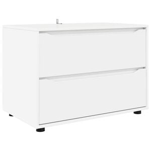 vidaXL Skapītis 80 x 48 x 57 cm Inženierijas koks Balts