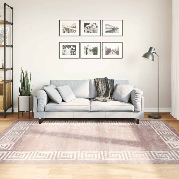 vidaXL paklājs, 160x230 cm, bē&scaron;s, mazgājams, neslīdo&scaron;s