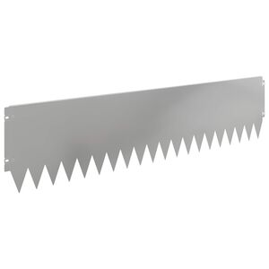 vidaXL Zāliena Apmale 10 gab. 103 x 25 cm Tērauds Sudraba