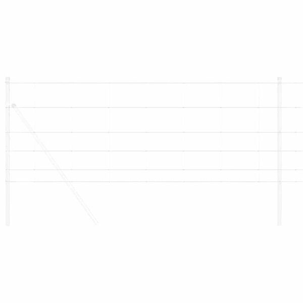 vidaXL Lauku žogs Sudraba 100 x 0,8 m Cinkots tērauds