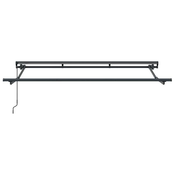 vidaXL Rokas izvelkama markīze Dzeltens, oranžs un balts 3,5 x 2 m