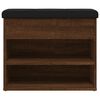 vidaXL apavu skapītis, brūns, 62x32x50 cm, inženierijas koks