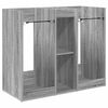 vidaXL Golfu skapis Vienkrāsains Pelēks Sonoma 102 x 45 x 85,5 cm