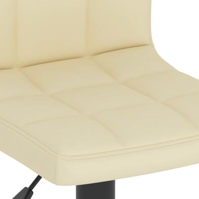 vidaXL bāra krēsls, krēmkrāsas audums