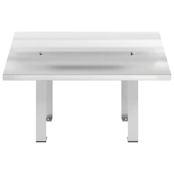 vidaXL Skurstene vāks Sudraba 50 x 50 x 37 cm Nerūsējo&scaron;s tērauds