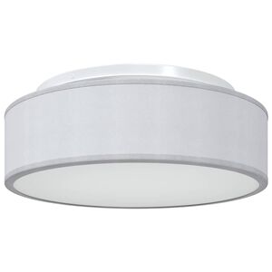 vidaXL Griestu lampa ar prožektoriem Pelēka 38 x 38 x 13,5 cm audums