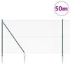 vidaXL Žoga āķis Zaļa 50 x 1,5 m (16 x 16 mm tīkls) Tērauds un PVC