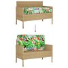 vidaXL Kastī&scaron;u spilvenu komplekts 2 pcs Melna 80 x 80 x 12 cm