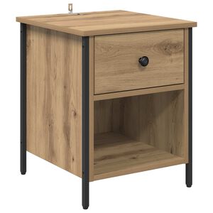 vidaXL Nakts skapītis Artisānā ozols 40 x 42 x 50 cm Inženierijas koks