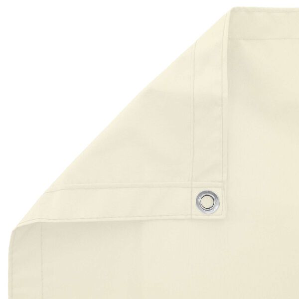 vidaXL Balkona ekrāns Krēmkrāsa 100 x 700 cm Oksforda audums