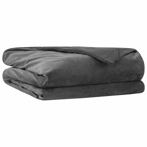 vidaXL Svars sega Antracīta 200 x 230 cm 9 kg 100% Kokvilna 205T