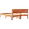 vidaXL Gultas rāmis Vaks brūns 120 x 190 cm Ciets priedes koks