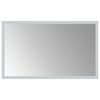 vidaXL LED vannas spogulis Caurspīdīgs 50 x 30 cm rūdīts stikls