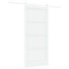 vidaXL Slīdo&scaron;ās durvis 93 x 202 cm Inženierijas koks Balts