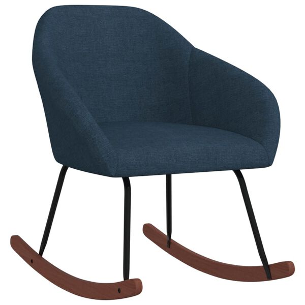 vidaXL šūpuļkrēsls, zils audums