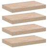 vidaXL sienas plaukti, 4 gab., 40x23,5x4 cm, inženierijas koks
