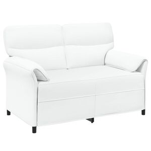 vidaXL 2-vietīgs dīvāns 2-vietīgs Balts 138 x 83 x 95 cm Audums