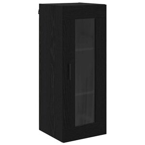 vidaXL Sienas skapis Melns ozolkoks 34,5 x 34 x 90 cm