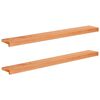 vidaXL Logu palodzes 2 gab. Lakas 120 x 15 x 2 cm Cietais gobu koks