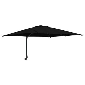 vidaXL Dārza parasols Melna 248,5 x 247,5 x 160 cm