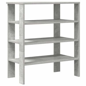 vidaXL apavu skapītis betona pelēks 61x32x70 cm inženierijas koks