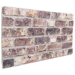 vidaXL Sienas paneļi 10 gab. 100 x 50 cm Tum&scaron;i brūna EPS putas