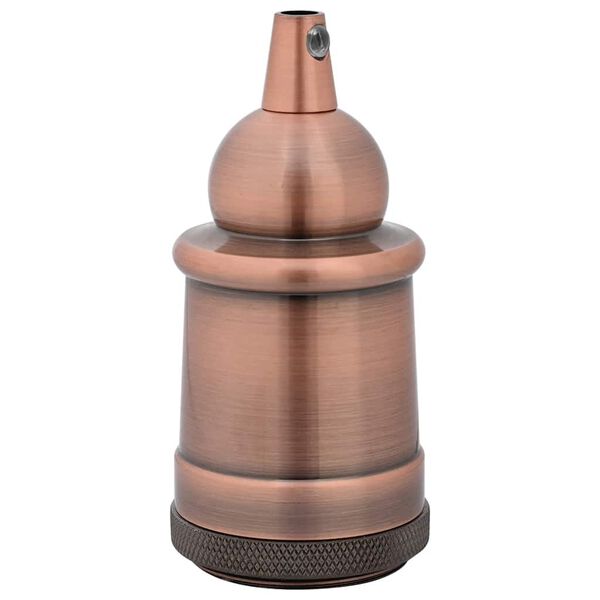 vidaXL Lampu turētāji 2 gab Red Bronze E27