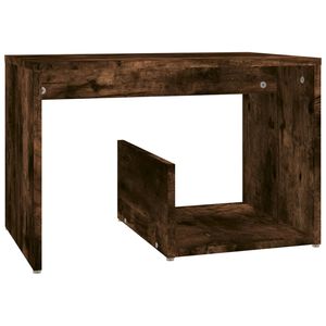 vidaXL galdiņ&scaron;, kvēpināta ozolkoka, 59x36x38 cm, inženierijas koks
