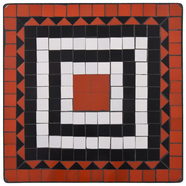 vidaXL 3-daļīgs mozaīkas bistro mēbeļu komplekts, keramikas flīzes