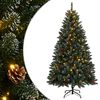 vidaXL mākslīgā Ziemassvētku egle, 120 cm, 150 LED