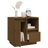 vidaXL naktsskapī&scaron;i, 2 gab., brūni, 50x34x50 cm, priedes masīvkoks