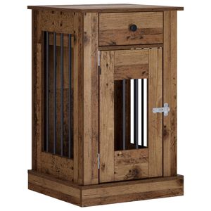 vidaXL Suņu būrī&scaron;a mēbele Vecs koks 50 x 47,5 x 80 cm