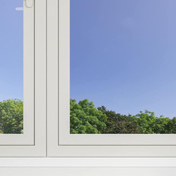 vidaXL Statiskā atstarojo&scaron;ā saules logu plēve Sudraba 90 x 1000 cm PVC