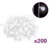 vidaXL LED lampiņu virtene, 20 m, 200 vēsi baltas LED, 8 funkcijas