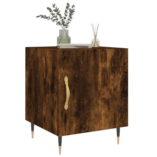 vidaXL naktsskapī&scaron;i, 2 gab., ozolkoka, 40x40x50 cm, inženierijas koks