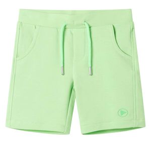 vidaXL Bērnu &scaron;orti, fluo zaļi, 128