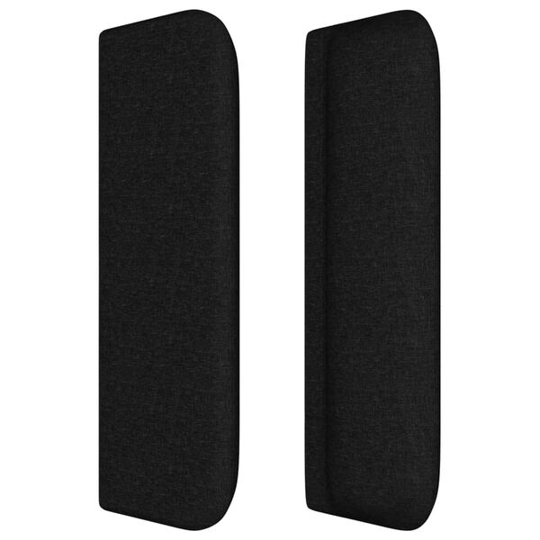 vidaXL galvgalis ar malām, 83x16x78/88 cm, melns audums